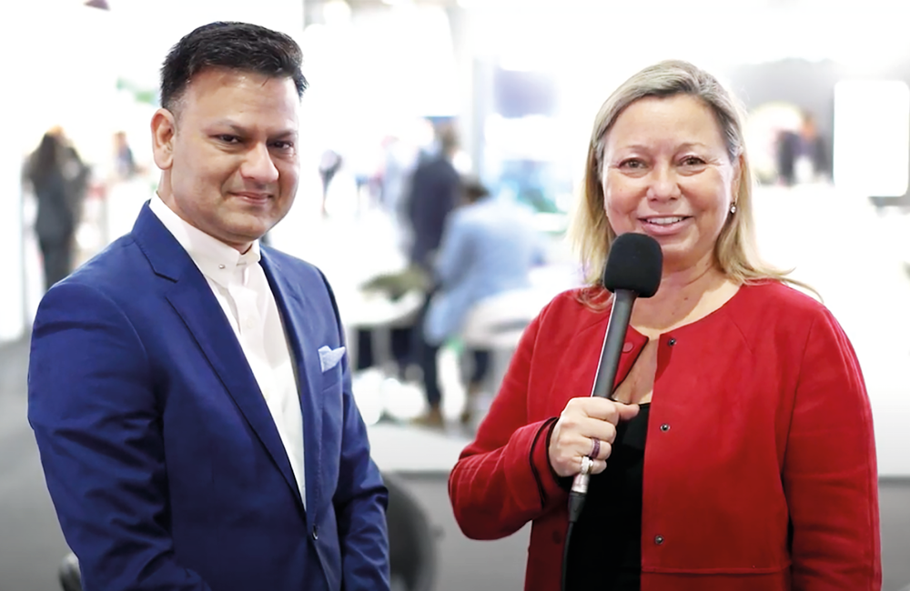 Sanjeev Verma and Isabelle Paradis at MWC 2024