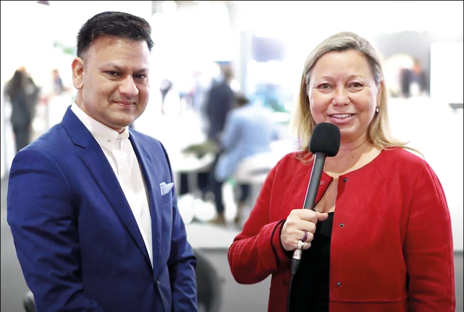 Sanjeev Verma and Isabelle Paradis at MWC Barcelona 2024