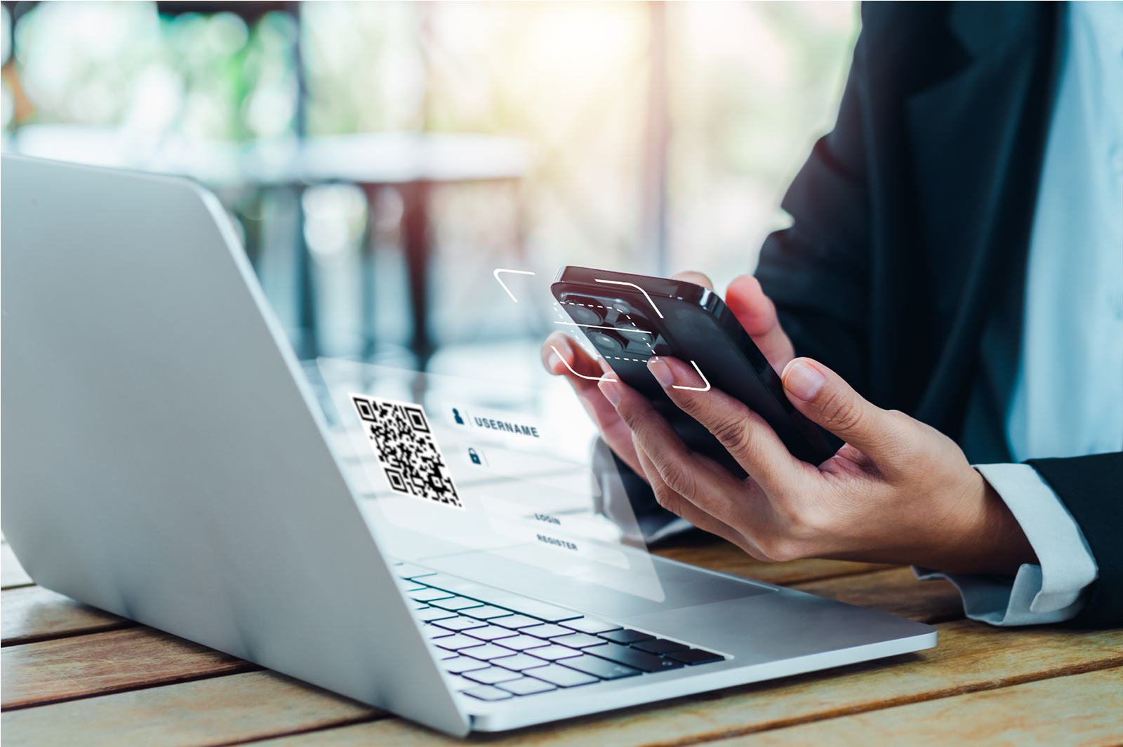 Two Factor Authentication being used to access an online platform via a laptop