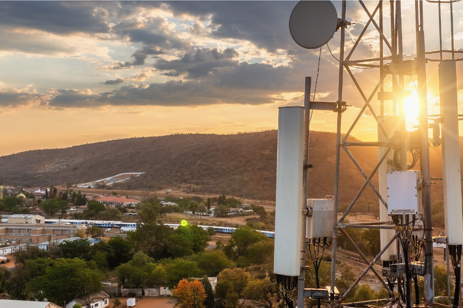 South African rural mobile tower