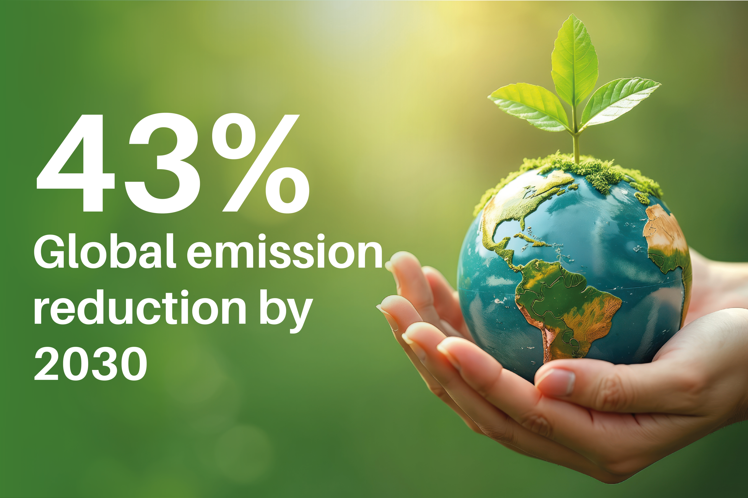 Global emission reduction by 2030