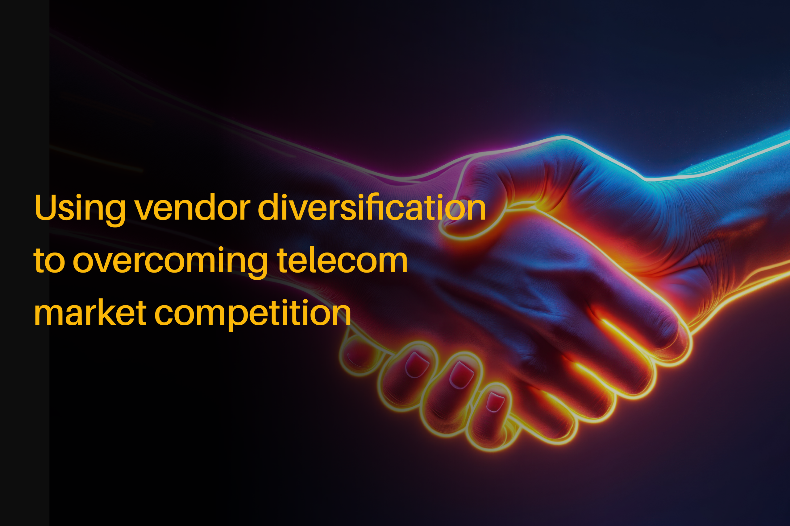 Focused vendor partnership neon handshake