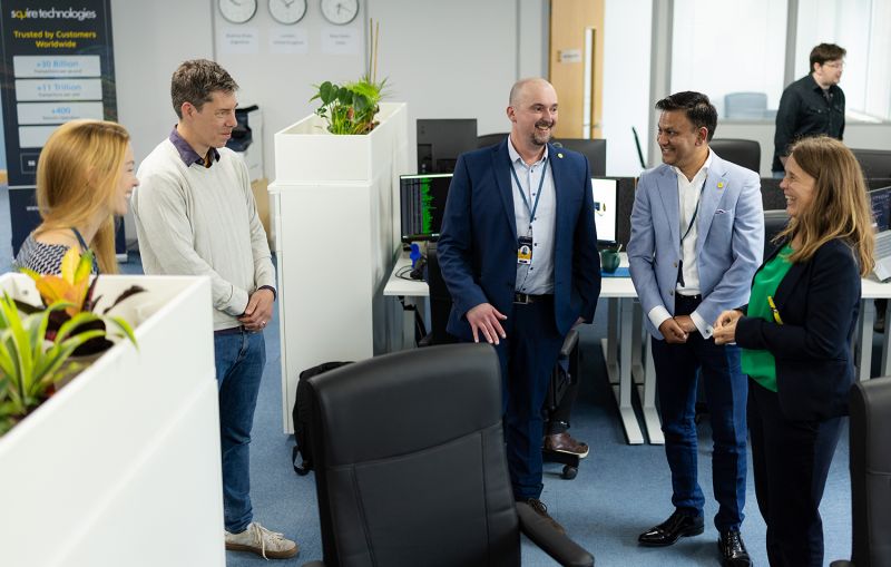 MP Slade meets staff at Squire Technologies