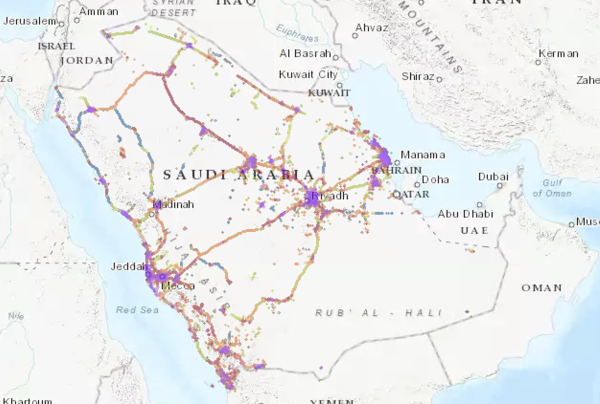 Saidu Arabia map