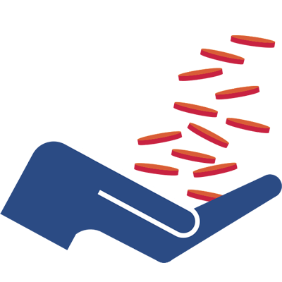 mvnos - A hand catching coins